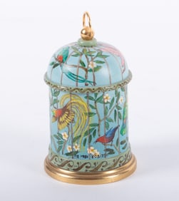 A Miniature Music Box in the Form of a Birdcage