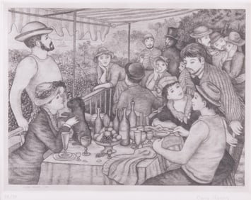 Pierre Roland Renoir, Monaco (b. 1958), After Lunch, 1994, etching, ed. 28/35