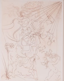 Salvador Dali, Spanish (1904-1989), Autumn, 1970, etching