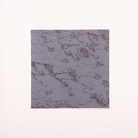 Susan Charna Rothenberg, New York, New Mexico (1945-2020), The Audience, 2002, linocut, ed. 35/75