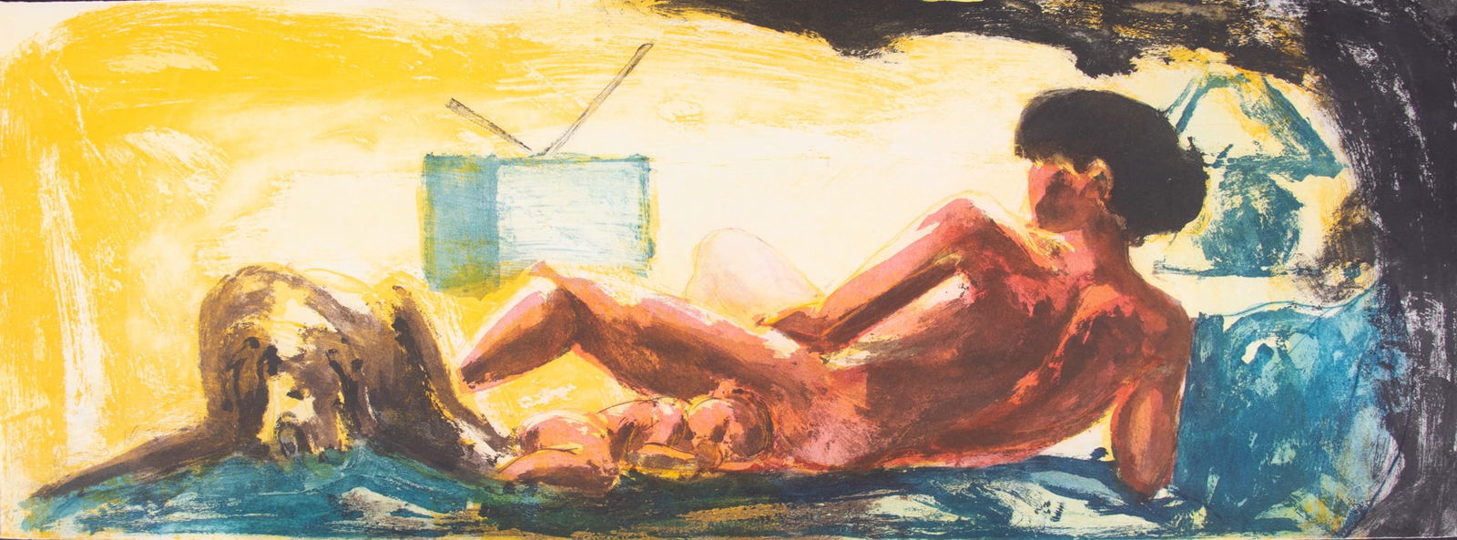 Eric Fischl, American (b. 1948), From: Floating Islands, 1985, aquatint and drypoint etching, ed.: Eric FischlAmerican, (b. 1948)From: Floating Islands, 1985aquatint and drypoint etching, ed. I/XSigned and numbered lower left, unframed.11 5/8 x 31 9/16 inches