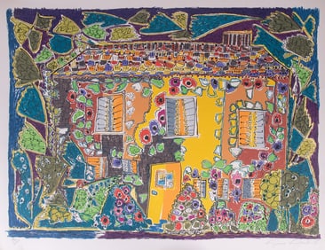 Gloria Vanderbilt, American (1924-2019), House, ed. 85/250, lithograph