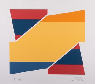 Larry Zox, New York, Iowa (1936-2006), Rotation II, serigraph, ed. 137/160