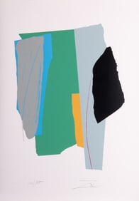 Larry Zox, New York, Iowa (1936-2006), Untitled (Two Works), two serigraphs from editions of 185
