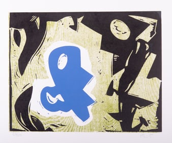 Charles Hewitt, American (b. 1946), Four Untitled Works, color woodcuts, from editions of 100