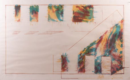 Peter E. Marcus, St. Louis (b. 1939), Untitled, 1974, color lithograph, ed. 4/5