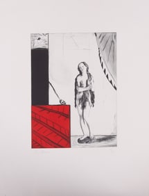 Michael Byron, Indiana (b. 1954), Untitled, hand colored etching, ed. #11/20