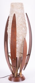 Mid-Century Modern Plastic Crinkle Lamp