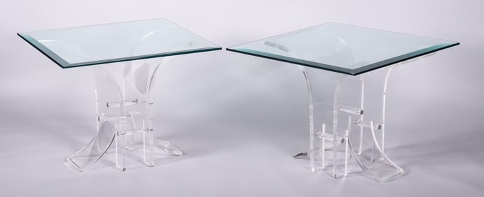 Pair of Mid-Century Modern Lucite Side Tables