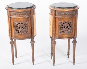 Pair Of Twentieth Century Louis XVI Design Side Tables