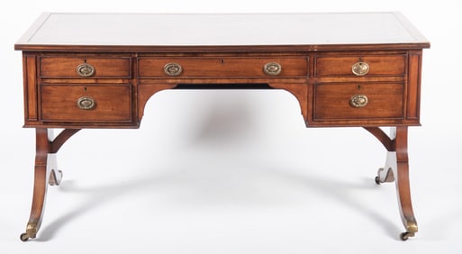 Semi Antique Regency Design Desk