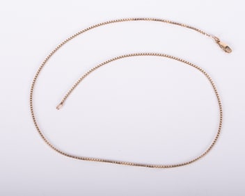 14K Yellow Gold Box Chain