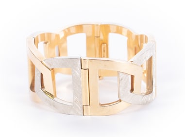 Fabulous 18K Yellow and White Gold Bracelet