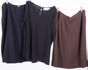 Three Designer Knitwear by Chanel and St. John