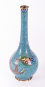 A Chinese Cloisonne Dragon Vase, Early 20th Century