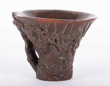 Chinese Carved Libation Cup