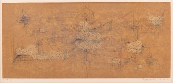 Ryunosuke Fukui, Japan (1924-1986), Untitled, color lithograph