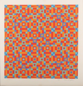 Toshinobu Onosato, Japanese (1912-1986), Geometric Abstraction, 1967, serigraph, ed. 109/150