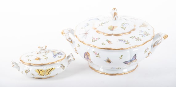 An Anna Weatherley Covered Tureen and Covered Dish