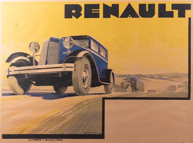 G. Bourdier, France (Dates Unknown), Renault, 1929, color lithographic poster