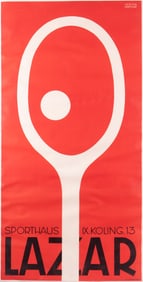 Franz A Gewista-Griessler, (1897-1974), Sporthaus lazar, color lithographic poster