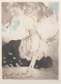Louis Justin Laurent Icart, French/American (1888-1950), Forbidden Fruit, 1920, ethcing with dry