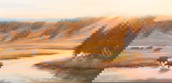 Perry Brown, 20th Century, Infusion, oil on panel