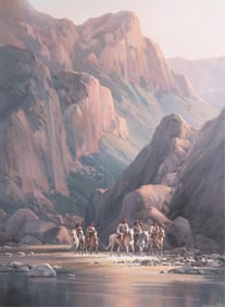 Charles H Pabst, American (b. 1950), Apache Trail, oil on canvas