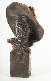 Frederic Sackrider Remington, American 1861-1909, The Sergeant, bronze with dark brown patina