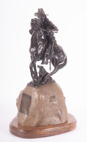 Jack Long Osmer, Arizona (b. 1932), Bucky O'Neil, Rough Rider, after Solon Borglum, bronze, ed.