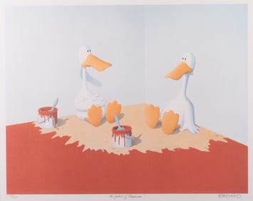 Michael Bedard, Canadian (b. 1949), The Failure of Marxism, color lithograph, ed. 429/450