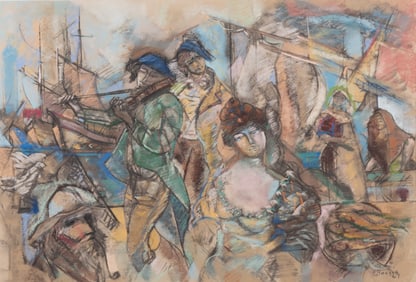 Edward Eugene Boccia, Italian/American (1921-2007), Untitled 1967, pastel on paper