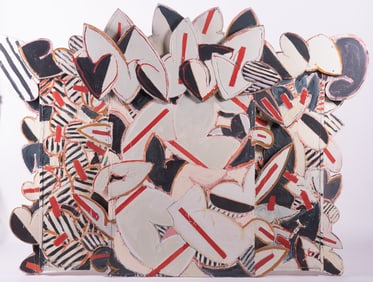 John Bjerklie, Maine/St. Louis/New York (1953-2024), Language of Praise, 1985, acrylic on canvas and