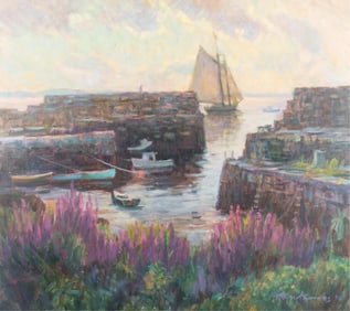 Kenneth Knowles, Massachusetts (b. 1968), Lane's Cove, 1996, oil on canvas