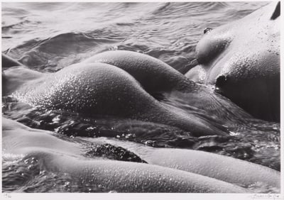 Lucien (1934) Clergue, French (1934-2014), Plage-Beach, ed 19/50, silver gelatin print, 1970