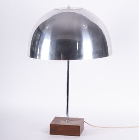 Paul Mayen Mid Century Modern Chrome Mushroom Lamp