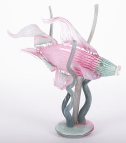 A Large Murano Blown Glass Fish Sculpture
