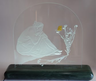 R. C. Gorman Luminary Glass Sculpture