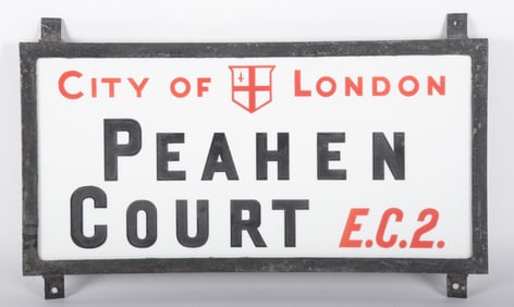 City of London Peahen Court Street Sign