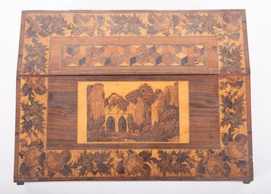 An Antique English Turnbridge Ware Lap Desk