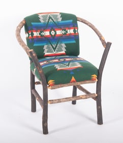 Old Hickory Design Barrel Back Arm Chair