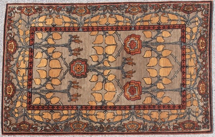 Handwoven Arts And Crafts Area Rug
