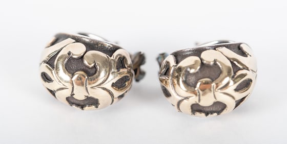 John Hardy Two Tone Earrings