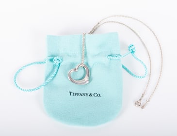 Tiffany & Co. Palamo Picasso Sterling Silver Heart Pendant on Chain