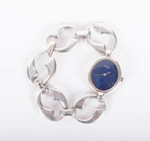 Fred of Paris Sterllng Silver Link Bracelet/Watch