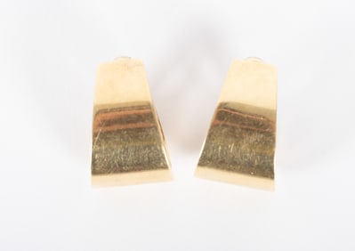 Pair 14K Yellow Gold Hoop Earrings
