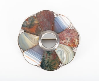 Scottish Agate Brooch