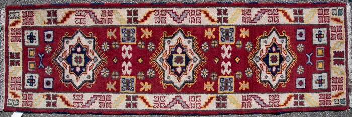 Handwoven Kazak Runner