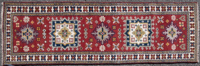 Handwoven Kazak Runner
