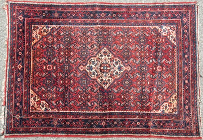 Handwoven Persian Hosseinabad Area Rug